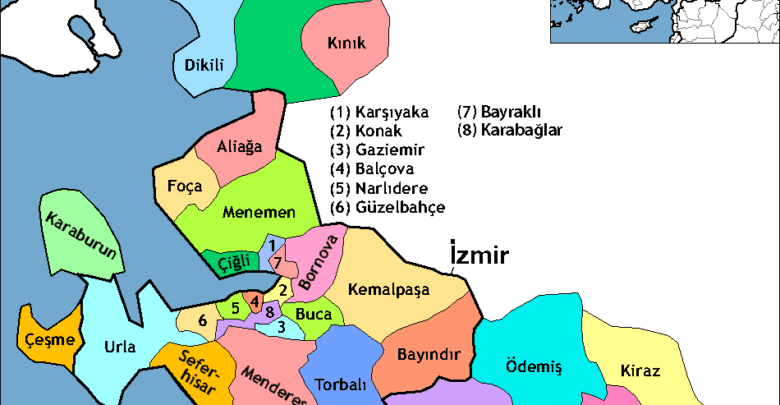 Районы провинции Измир